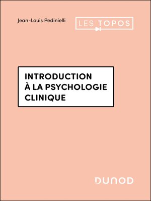 cover image of Introduction à la psychologie clinique